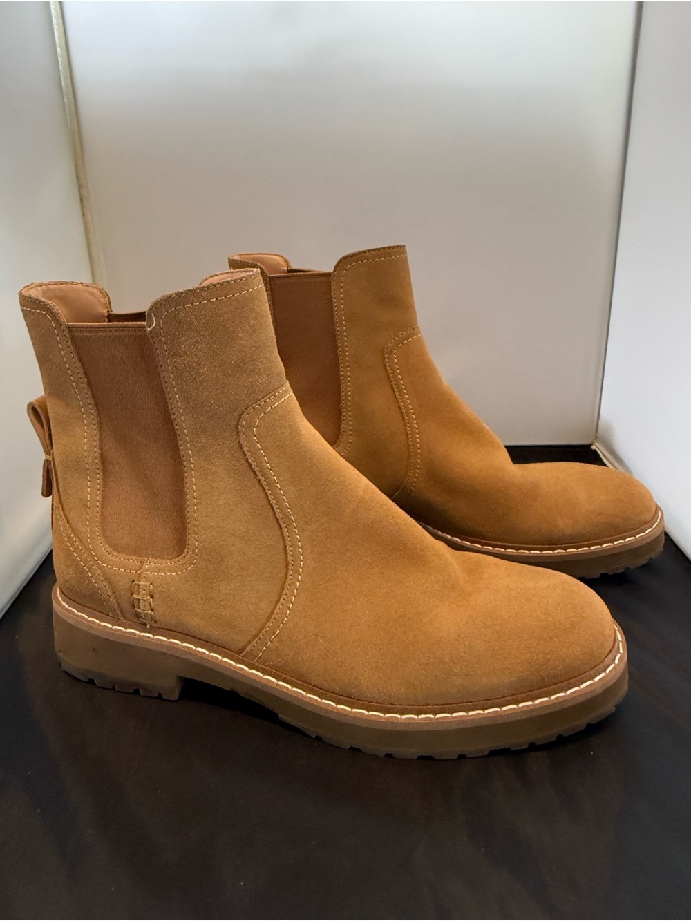 Cole Haan® Women's Greenwich Waterproof Bootie in Golden Toffee size 8.5
